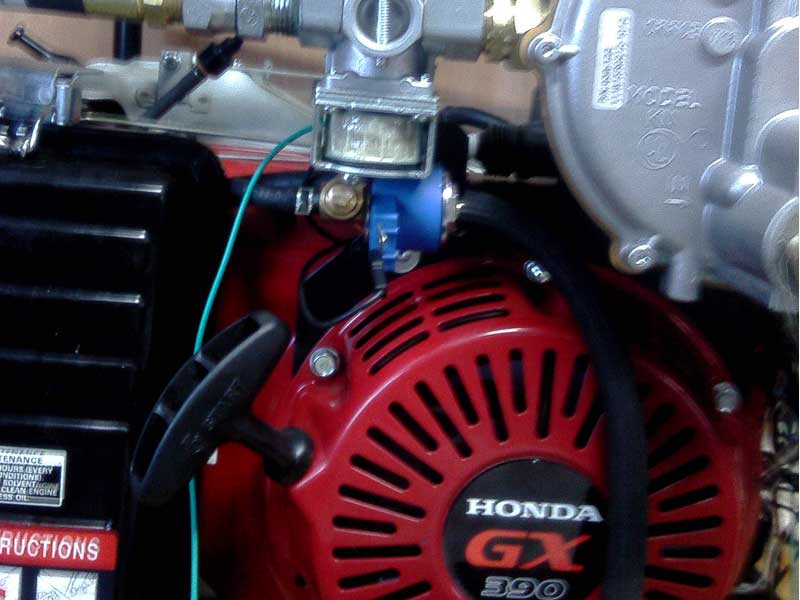 honda gx390 газовый и бензиновый клапаны